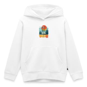Basket And Chains Disc Golf Starter Sets - Kinder Premium Organic Hoodie - Weiß - Vorne - AI Model Kid Female (0cm)
