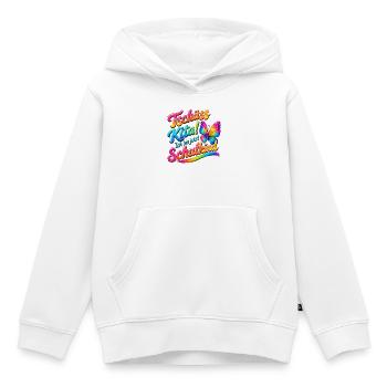 Tschüss Kita Ich Bin Jetzt Schulkind Einschulung - Kinder Premium Organic Hoodie - Weiß - Vorne - AI Model Kid Female (0cm)