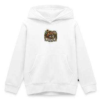 Kiwi Gärtner – Fliegen war nie eine Option - Kinder Premium Organic Hoodie - Weiß - Vorne - AI Model Kid Female (0cm)