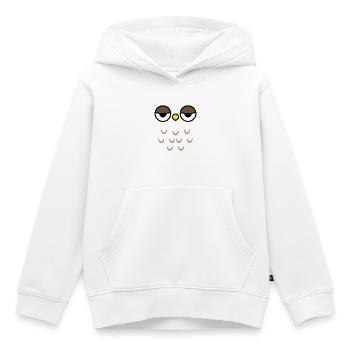 Lustige Eule Party Eulen Kostüm - Kinder Premium Organic Hoodie - Weiß - Vorne - AI Model Kid Female (0cm)