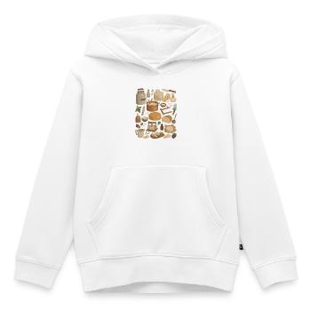Käseliebe | Käsen & Käsehandwerk - Kinder Premium Organic Hoodie - Weiß - Vorne - AI Model Kid Female (0cm)