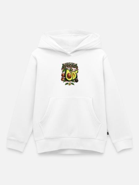 Avocado Anatomie Food Shirt - Kinder Premium Organic Hoodie - Weiß
