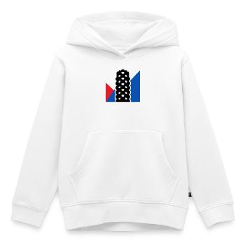 MTB Reifenprofil Abzeichen - Kinder Premium Organic Hoodie - Weiß - Vorne - AI Model Kid Female (0cm)