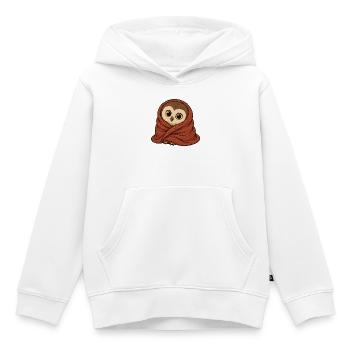 eule-decke - Kinder Premium Organic Hoodie - Weiß - Vorne - AI Model Kid Female (0cm)