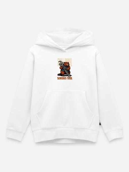 Werkzeug-Biber - Kinder Premium Organic Hoodie - Weiß