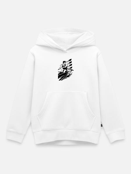 Rudern - Kinder Premium Organic Hoodie - Weiß
