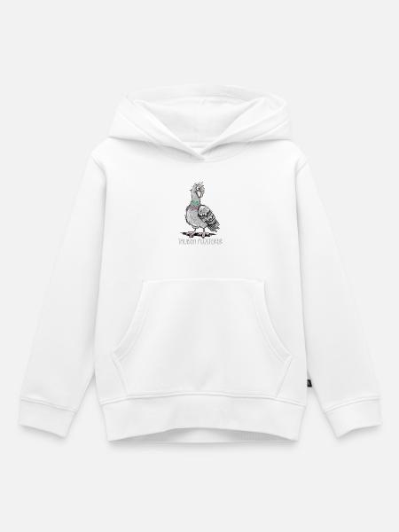 Taubenflüsterer Lustige Taube Stadttaube Brieftaub - Kinder Premium Organic Hoodie - Weiß