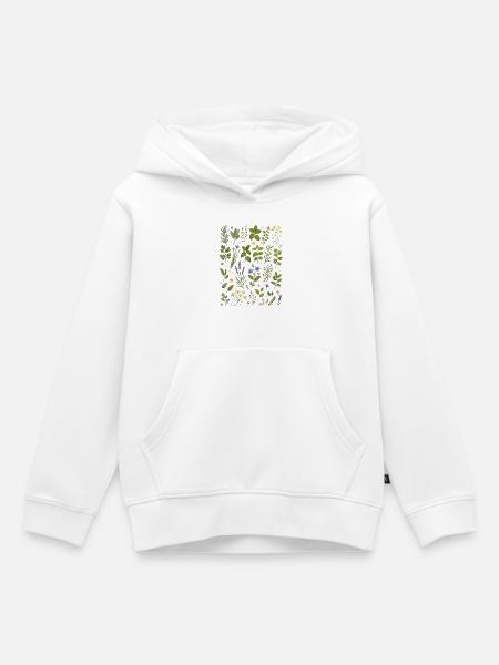 Küchenkräuter | Kräuter & Garten - Kinder Premium Organic Hoodie - Weiß