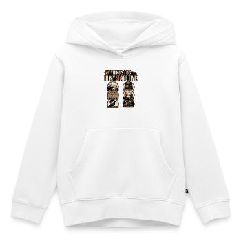 Was ich in meiner Freizeit tue Angeln - Kinder Premium Organic Hoodie - Weiß - Vorne - AI Model Kid Female (0cm)