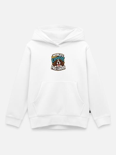 Englischer Springer-Spaniel - Kinder Premium Organic Hoodie - Weiß