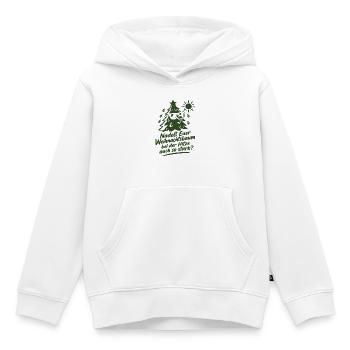 Nadelt Euer Weihnachtsbaum bei der Hitze auch so - Kinder Premium Organic Hoodie - Weiß - Vorne - AI Model Kid Female (0cm)