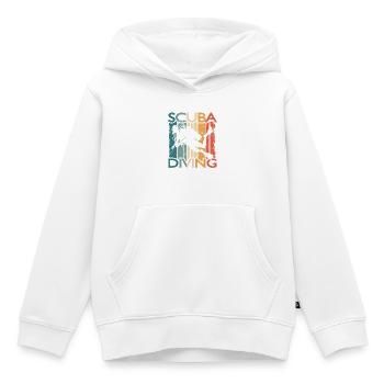Retro Taucher SCUBA DIVING Für Schnorchler Taucher - Kinder Premium Organic Hoodie - Weiß - Vorne - AI Model Kid Female (0cm)