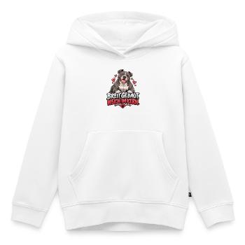 Weicher Bully - Kinder Premium Organic Hoodie - Weiß - Vorne - AI Model Kid Female (0cm)