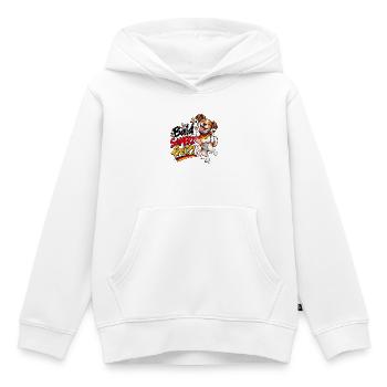 Bald SchMERZ frei?! Gegen Merz  - Kinder Premium Organic Hoodie - Weiß - Vorne - AI Model Kid Female (0cm)
