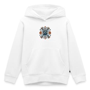 Bahnmechanik - Kinder Premium Organic Hoodie - Weiß - Vorne - AI Model Kid Female (0cm)