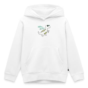 Cooler Dinosaurier Dino-Mite Sonnenbrille Fun - Kinder Premium Organic Hoodie - Weiß - Vorne - AI Model Kid Female (0cm)