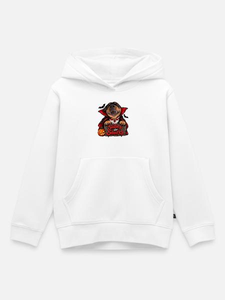 Süßes oder Saures Hundevampir - Kinder Premium Organic Hoodie - Weiß