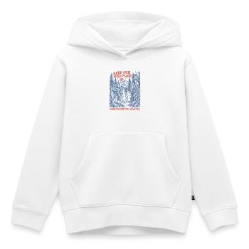 Bigfoot Kryptiden Waldgeister Folklore Outdoor - Kinder Premium Organic Hoodie - Weiß - Vorne - AI Model Kid Female (0cm)