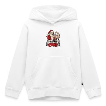 Ho Ho Ho – Dir den Pump zu Weihnachten - Kinder Premium Organic Hoodie - Weiß - Vorne - AI Model Kid Female (0cm)