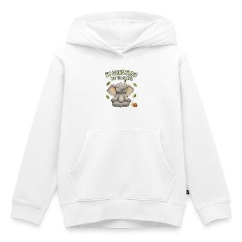 I'm Going Slow But I'm Going – Motivation - Kinder Premium Organic Hoodie - Weiß - Vorne - AI Model Kid Female (0cm)