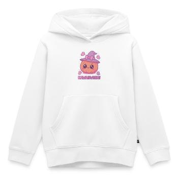 Kawaiiween Kürbishexe - Kinder Premium Organic Hoodie - Weiß - Vorne - AI Model Kid Female (0cm)