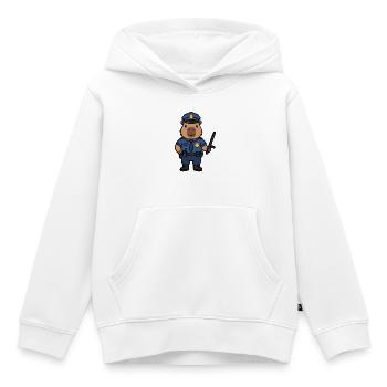 Süßer Capybara-Polizist Ästhetischer Niedlicher Nagetier - Kinder Premium Organic Hoodie - Weiß - Vorne - AI Model Kid Female (0cm)