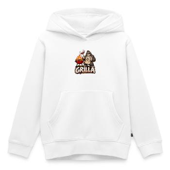 Grillen Grill-Gorilla Grilla Grillparty Sommer - Kinder Premium Organic Hoodie - Weiß - Vorne - AI Model Kid Female (0cm)