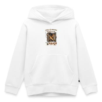 Vom Haken in den Rauch Räuchermeister - Kinder Premium Organic Hoodie - Weiß - Vorne - AI Model Kid Female (0cm)
