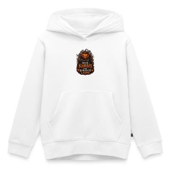 Grimmiger Kürbis König - Kinder Premium Organic Hoodie - Weiß - Vorne - AI Model Kid Female (0cm)