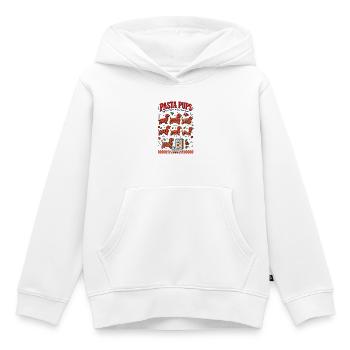 Pasta Pups Dachshund  - Kinder Premium Organic Hoodie - Weiß - Vorne - AI Model Kid Female (0cm)