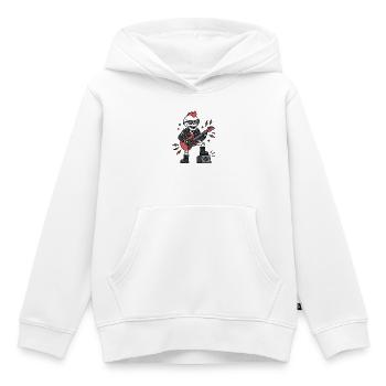 Cute Kawaii Skeleton Rock star Electric Guitarist - Kinder Premium Organic Hoodie - Weiß - Vorne - AI Model Kid Female (0cm)