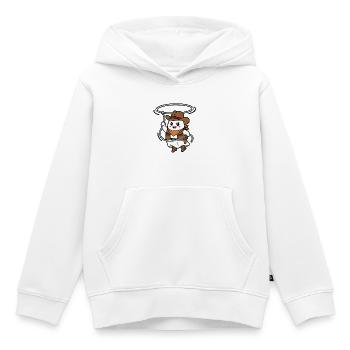 Niedlicher Kawaii-Geist-Cowboy-Halloween-Western - Kinder Premium Organic Hoodie - Weiß - Vorne - AI Model Kid Female (0cm)