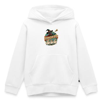 Chihuahua Spell Squad Halloween Hexenkatze - Kinder Premium Organic Hoodie - Weiß - Vorne - AI Model Kid Female (0cm)