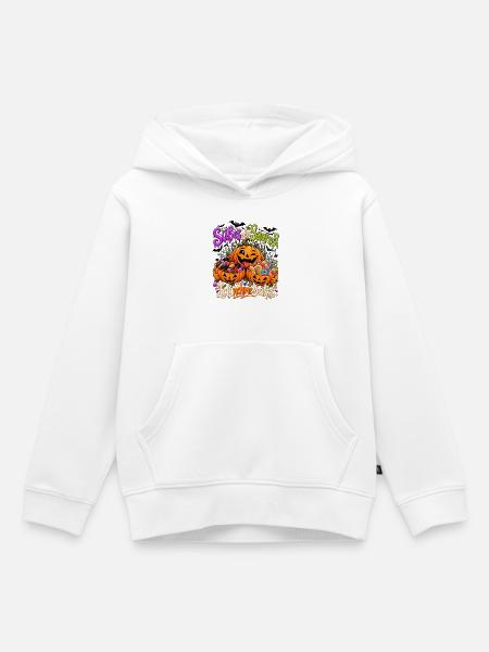 Lustiges Halloween Motiv - Süßes oder Saures - Kinder Premium Organic Hoodie - Weiß
