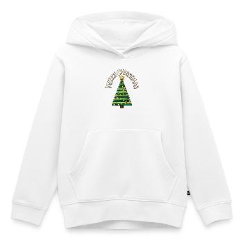 Weihnachtsbaum Christbaum Merry Christmas  - Kinder Premium Organic Hoodie - Weiß - Vorne - AI Model Kid Female (0cm)