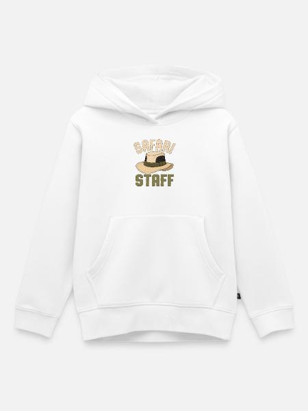 Safari Staff - Kinder Premium Organic Hoodie - Weiß