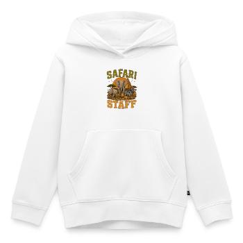 Safari Staff - Kinder Premium Organic Hoodie - Weiß - Vorne - AI Model Kid Female (0cm)