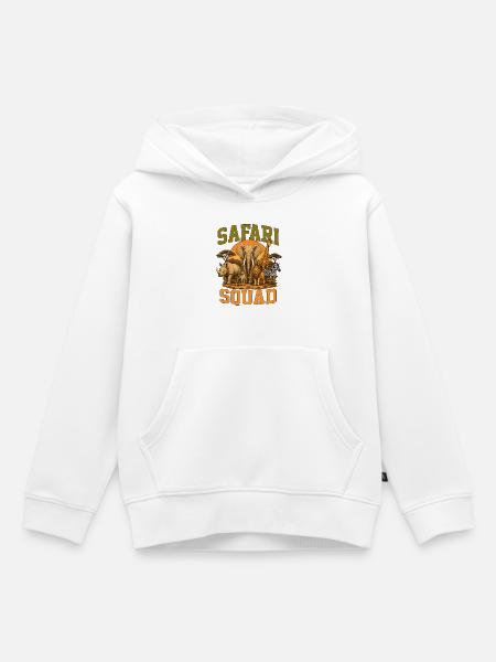 Safari Squad - Kinder Premium Organic Hoodie - Weiß