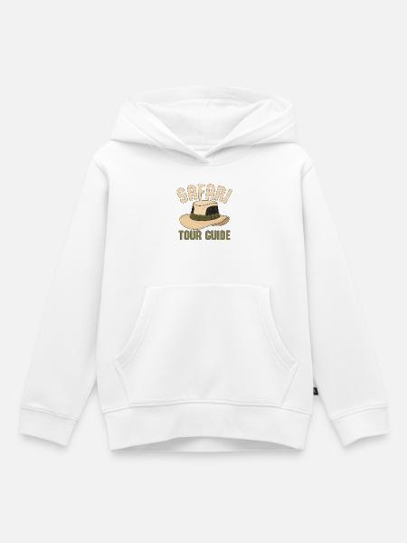 Safari Tour Guide - Kinder Premium Organic Hoodie - Weiß