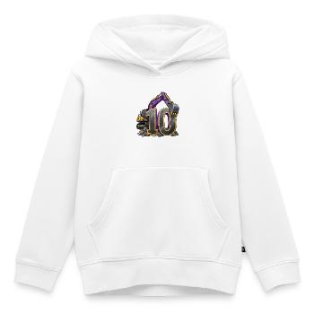 10. Geburtstags-Digger-Shirt für Kinder - Kinder Premium Organic Hoodie - Weiß - Vorne - AI Model Kid Female (0cm)