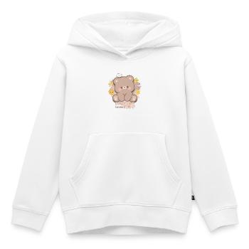 EVERYONE loves YOU - Kinder Premium Organic Hoodie - Weiß - Vorne - AI Model Kid Female (0cm)