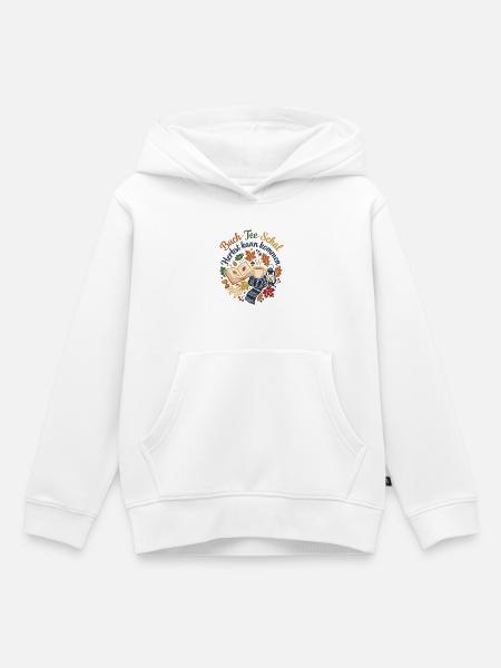 Herbstzeit - Tee Buch Schal - Kinder Premium Organic Hoodie - Weiß