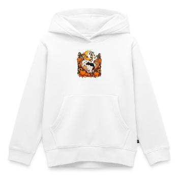 Mondnacht Kürbisnest Katzenschläfer - Kinder Premium Organic Hoodie - Weiß - Vorne - AI Model Kid Female (0cm)