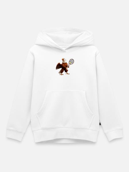 Tennis Adler Eagle - Kinder Premium Organic Hoodie - Weiß