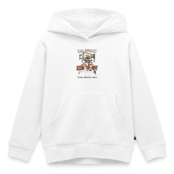 Hallenwart Ohne mich kein Tip-Off - Kinder Premium Organic Hoodie - Weiß - Vorne - AI Model Kid Female (0cm)