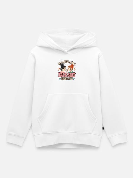 Geschwisterliebe Schwester Idee - Kinder Premium Organic Hoodie - Weiß