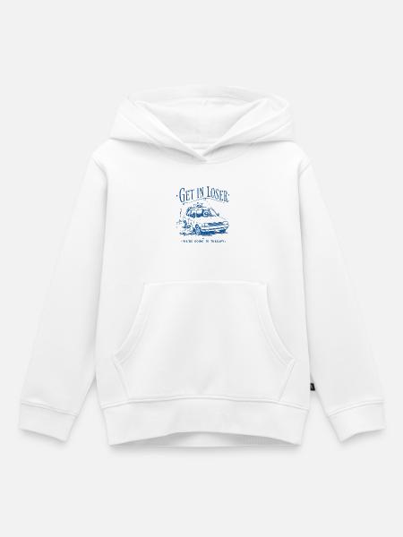 Waschbär Get In Loser - Kinder Premium Organic Hoodie - Weiß