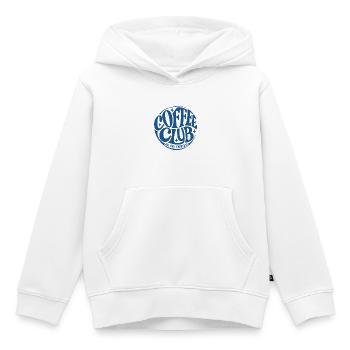 Coffee Club - Kinder Premium Organic Hoodie - Weiß - Vorne - AI Model Kid Female (0cm)