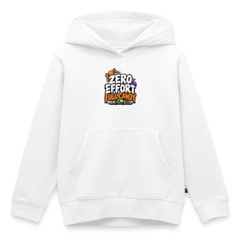 Zero Effort Full Candy Mode - Kinder Premium Organic Hoodie - Weiß - Vorne - AI Model Kid Female (0cm)
