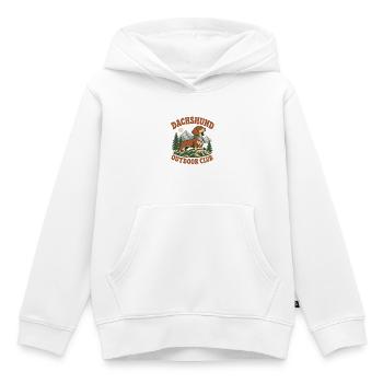 Dachshund Outdoor Club - Kinder Premium Organic Hoodie - Weiß - Vorne - AI Model Kid Female (0cm)